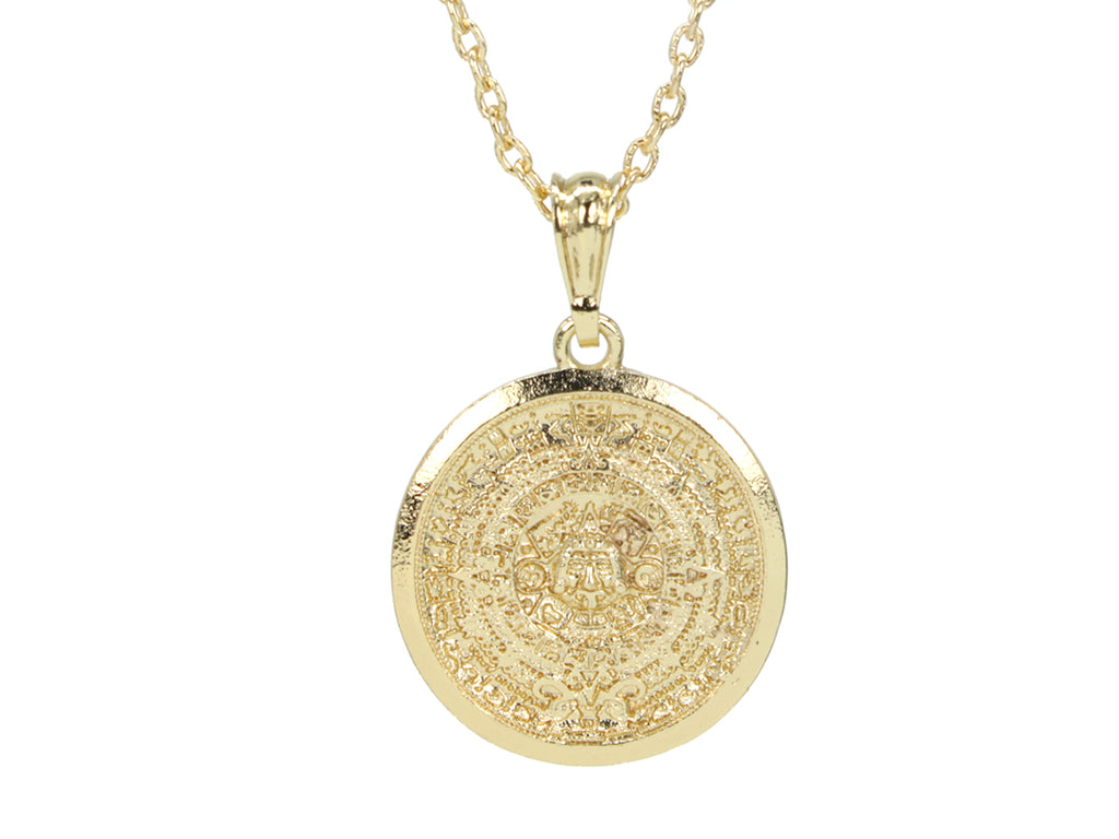 Aztec Calendar Necklace