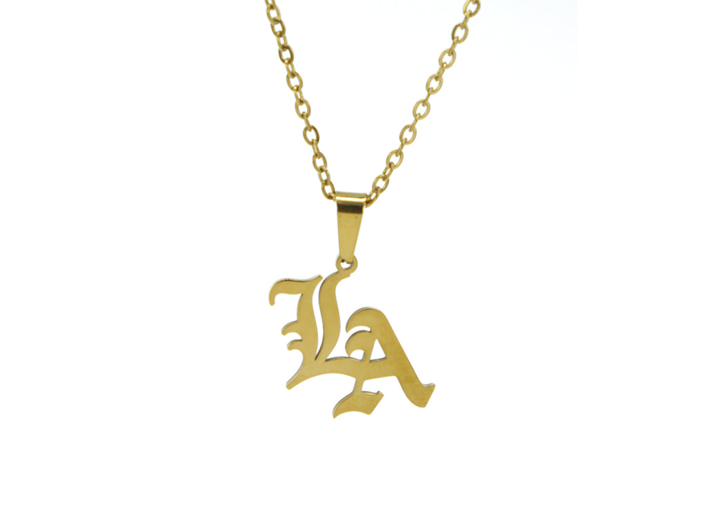 LA Pendant Necklace