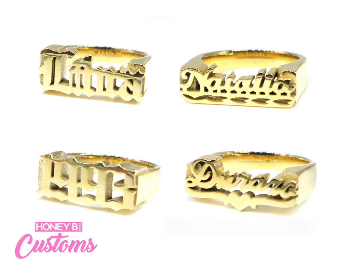 Custom One Finger Ring – Honey Gold LLC